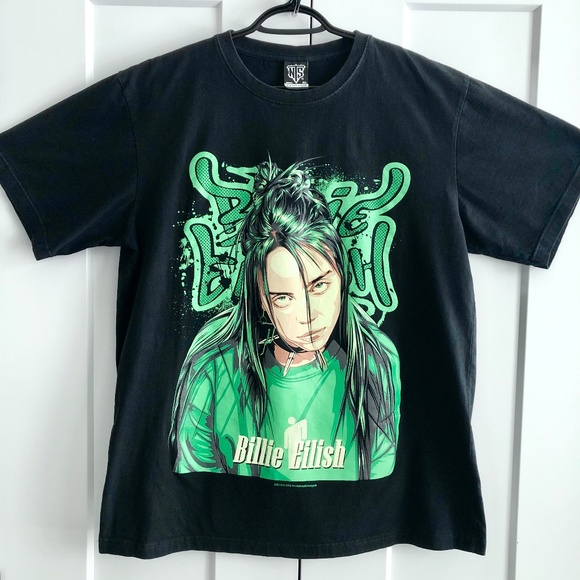Billie Eilish Other - Billie Eilish, T-Shirt, 2021, Music, Band, Tshirt, Mens, Size XL, Good Condition